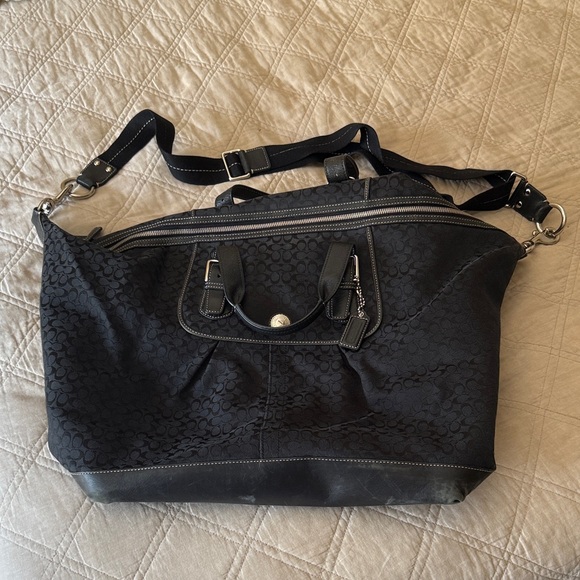 Coach vintage weekender bag in black - Picture 1 of 9